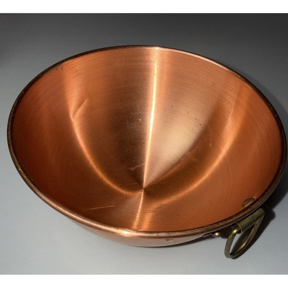 Vintage Copper Mixing Bowl 6